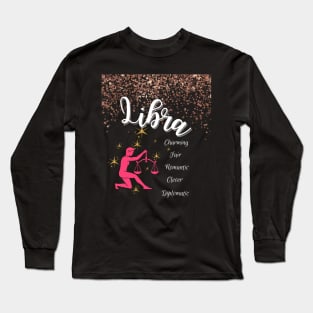 Libra Zodiac Sign Astrology Tshirt Long Sleeve T-Shirt